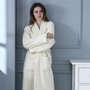 Custom 100% Cotton Long Bathrobes Women 5 Star Hotel Spa