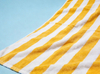 Boutique Hotel Beach Towels Extra Long Custom Yellow Towels 