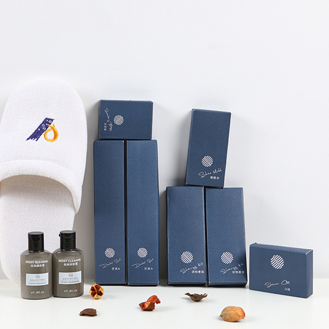 Hotel Amenities Slippers Customized Luxry Hospitality Hotel Morning Kit 