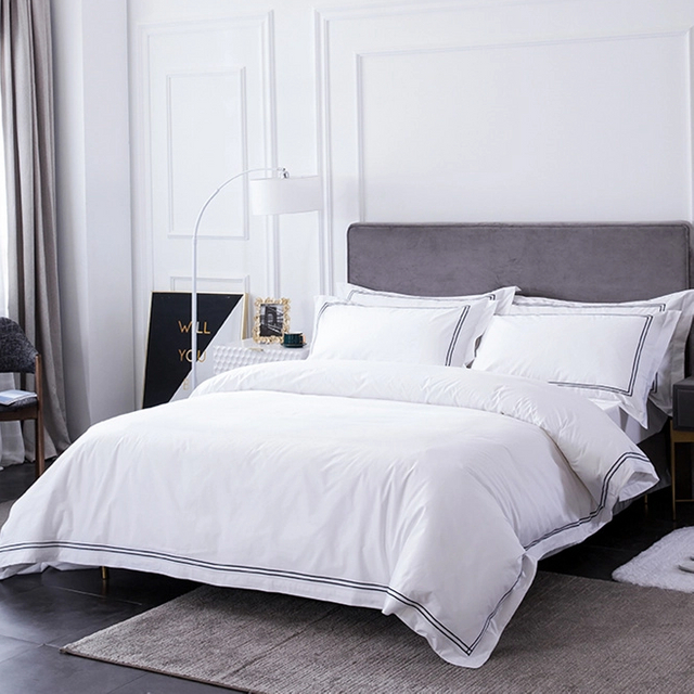 Cotton Hotel Bedding Duvet Cover Set Single Size