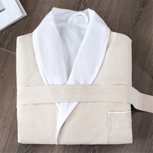 Luxury Style Custom Hotel Bathrobes Peach Velvet