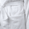Luxury Hotel Style White Cotton Terry Cloth Bathrobe Wholesale