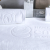 Cheap Price Hotel Luxury White Jacquard Exact Size Bath Towel Set