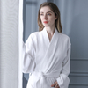 Luxury White Hotel Bathrobes Cotton Towelling embroidered