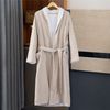 Luxury Style Custom Hotel Bathrobes Peach Velvet