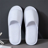 Hotel Supplies Custom Logo Cotton Spa Slippers Terry Fabric