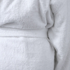 Luxury Hotel Style White Cotton Terry Cloth Bathrobe Wholesale