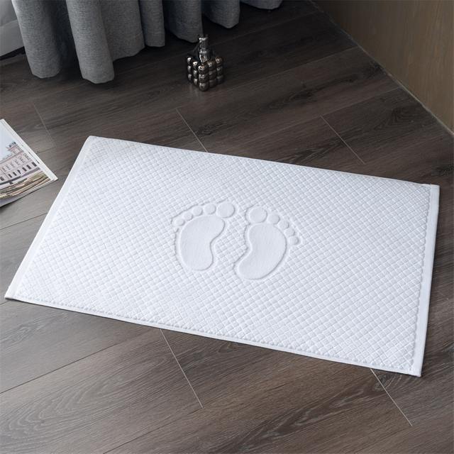 Custom Luxury Hotel Bathroom Floor Towels 50x90cm