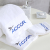 Custom White Cotton Classic Hotel Bath Towels Embroidered