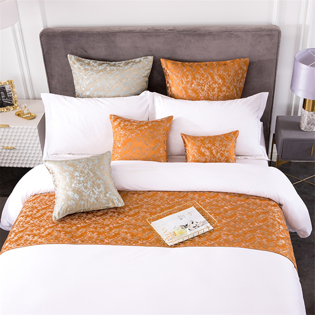 Custom Hotel Collection Flat Bed Sheet Bed Runners