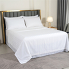 King Size Bedding Cotton 3cm Strip Bed Sheet Fitted Sheet Set