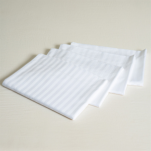 High Quality Cotton 1cm Strip Hotel Bed Linen Bed Sheet