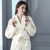 Custom 100% Cotton Long Bathrobes Women 5 Star Hotel Spa