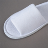 Custom Hotel Slippers Disposable Spa Open Toe Velvet Fabric
