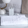 Cheap Price Hotel Luxury White Jacquard Exact Size Bath Towel Set