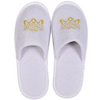 Custom Embroidered Slippers Hotel Cotton Terry Disposable Slippers 