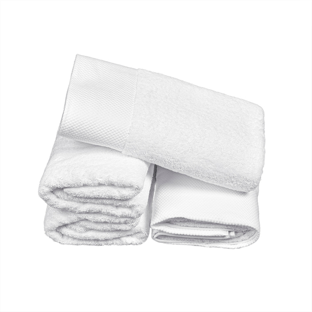 White Polyester Towels Floor Towels for Hotel Bathroom 