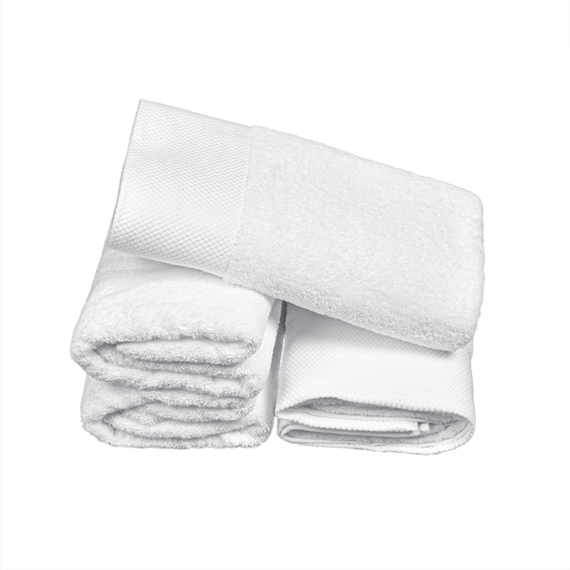 White Polyester Towels Floor Towels for Hotel Bathroom 