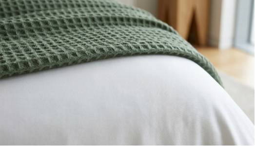 Sateen bedding set with jacquard bed runner