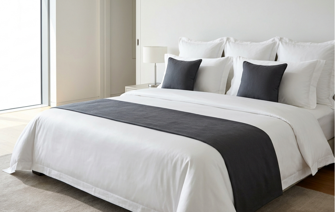 sateen hotel bedding set 