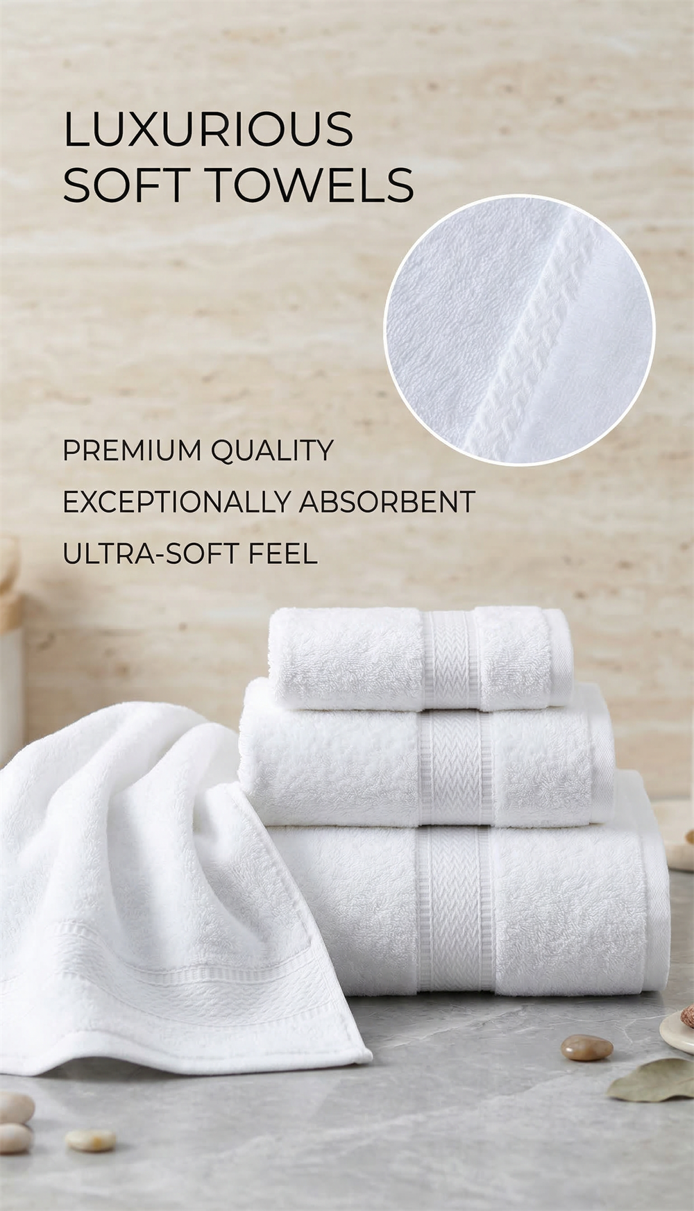 TOWEL SATEEN DETAILS