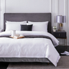 5 Star Hotel Room Luxury White Stain 100% Cotton Queen Size Bedding Set