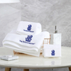 Cheap Hotel Premium 100% Cotton Bathroom 3-piece Towel Set with Logo