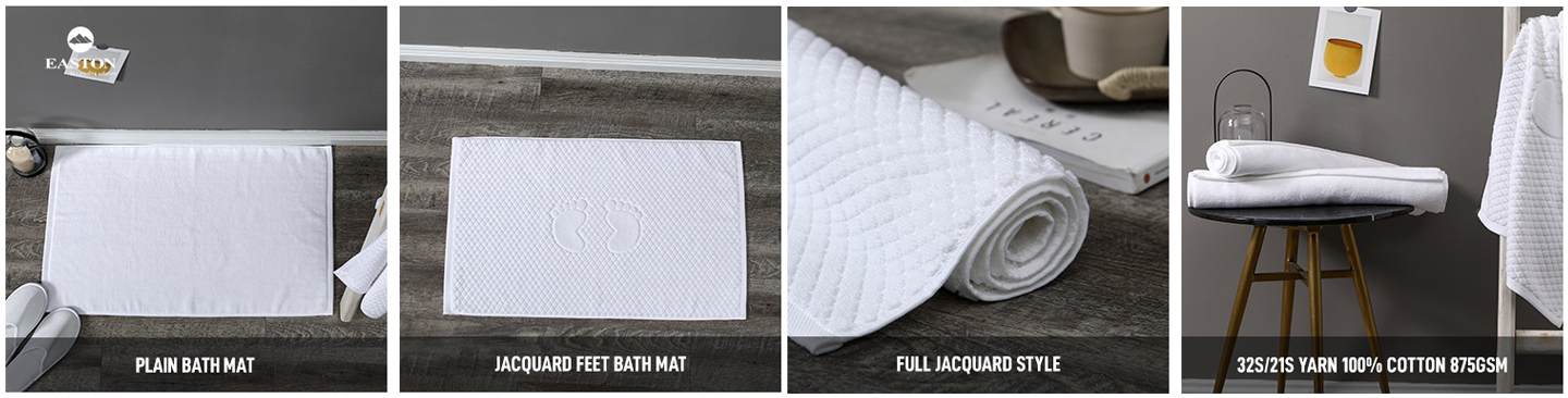 hotel-floor-white-cotton-washable-non-slip-bath-mats-wholesale-xq