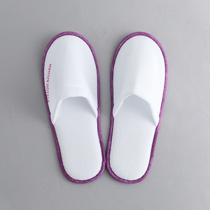 Cheap Personalised Hotel Bedroom Slippers Closed Toe
