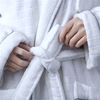 Luxury Fluffy Cotton Velvet Bathrobe for Hotel Spa 