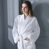 Luxury White Hotel Bathrobes Cotton Towelling embroidered