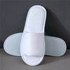 Custom Hotel Slippers Disposable Spa Open Toe Velvet Fabric