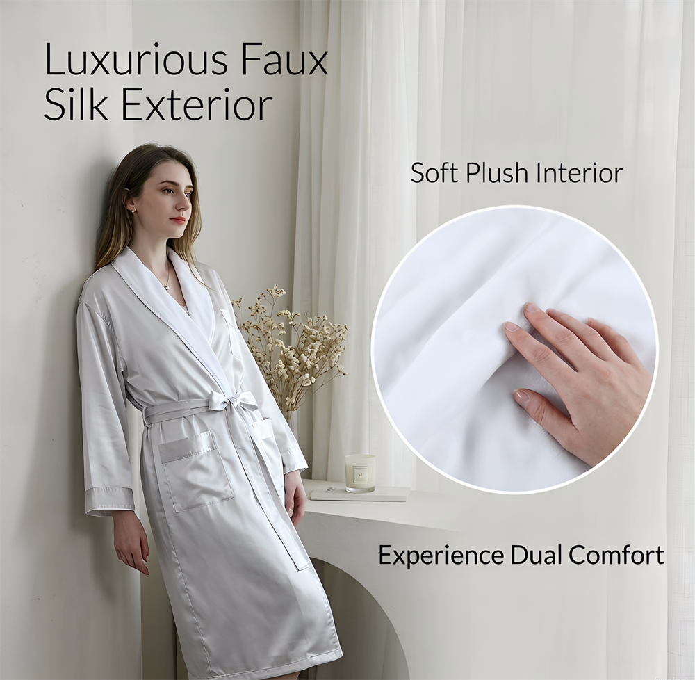 SILK-HOTEL ROBE DETAILS