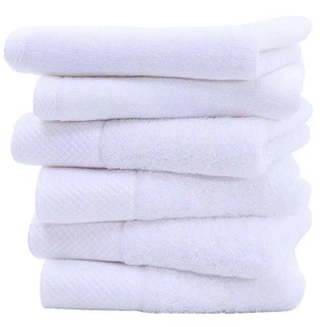 White Polyester Towels Floor Towels for Hotel Bathroom 