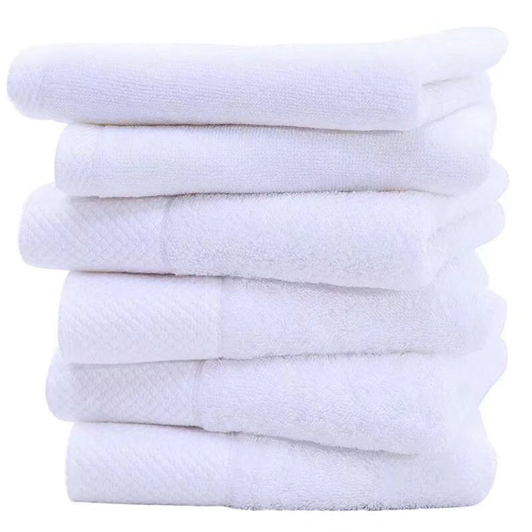 White Polyester Towels Floor Towels for Hotel Bathroom 